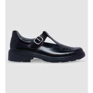 Detailed information about the product Clarks Ingrid Senior Girls T Shoes (Black - Size 9)