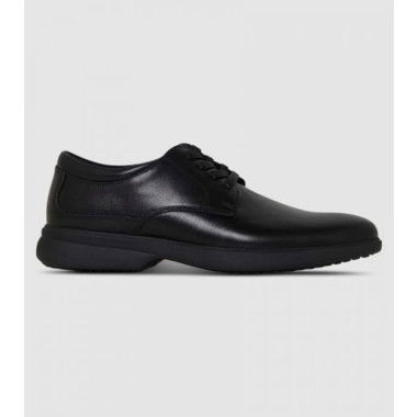 Clarks Master Senior Boys School Shoes Shoes (Black - Size 10)