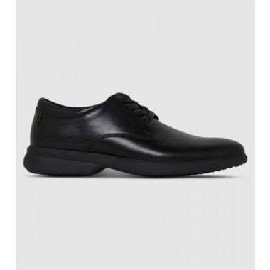 Clarks Master Senior Boys School Shoes Shoes (Black - Size 7)