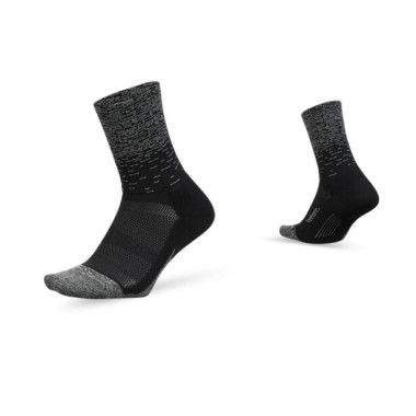 Feetures Elite Light Cushion Mini Crew Black Static ( - Size XLG)