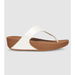 Fitflop Lulu Leather Toepost Womens Thong (White - Size 10). Available at The Athletes Foot for $169.99