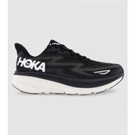 Detailed information about the product Hoka Clifton 9 (2E Wide) Mens Shoes (Black - Size 10)