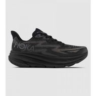 Detailed information about the product Hoka Clifton 9 (2E Wide) Mens Shoes (Black - Size 10.5)