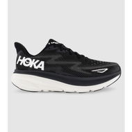 Detailed information about the product Hoka Clifton 9 (2E Wide) Mens Shoes (Black - Size 7)