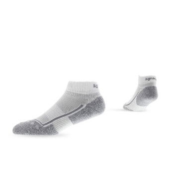 Lightfeet Lightweight Running Mini Crew White Light Grey Marle ( - Size XLG)