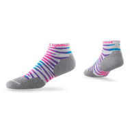 Detailed information about the product Lightfeet Predator Mini Crew White Fluro Pink ( - Size MED)