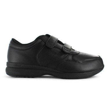 Propet Lifewalker Strap (3E) Mens Black Shoes (Black - Size 15)