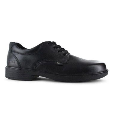 Roc Rockford Senior Boys School Shoes (Black - Size 6.5)