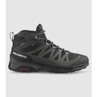 Detailed information about the product Salomon X Ward Leather Mid Gore Shoes (Black - Size 9.5)