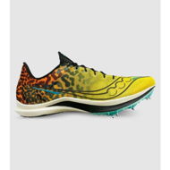 Detailed information about the product Saucony Endorphin Cheetah Mens Spikes (Yellow - Size 10)