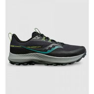 Detailed information about the product Saucony Peregrine 13 (2E Wide) Mens (Black - Size 10.5)