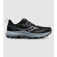 Detailed information about the product Saucony Peregrine 14 (2E Wide) Mens (Black - Size 10)