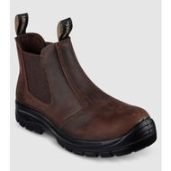 Detailed information about the product Skechers Skx Work Chelsea Boot Mens (Brown - Size 10)